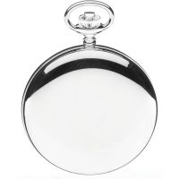 Chrome Double Hunter Dual Dial Moondial Pocket Watch