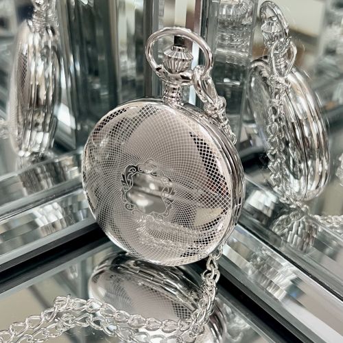 The Buckingham - Sterling Silver Mechanical Pocket Watch