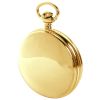 Gold Plated Mechanical Half Double Hunter Pocket Watch
