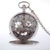 The Dalkeith - Sterling Silver Mechanical Double Hunter Pocket Watch And Chain
