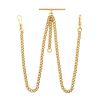 Gold Plated Double Albert Pocket Watch Chain