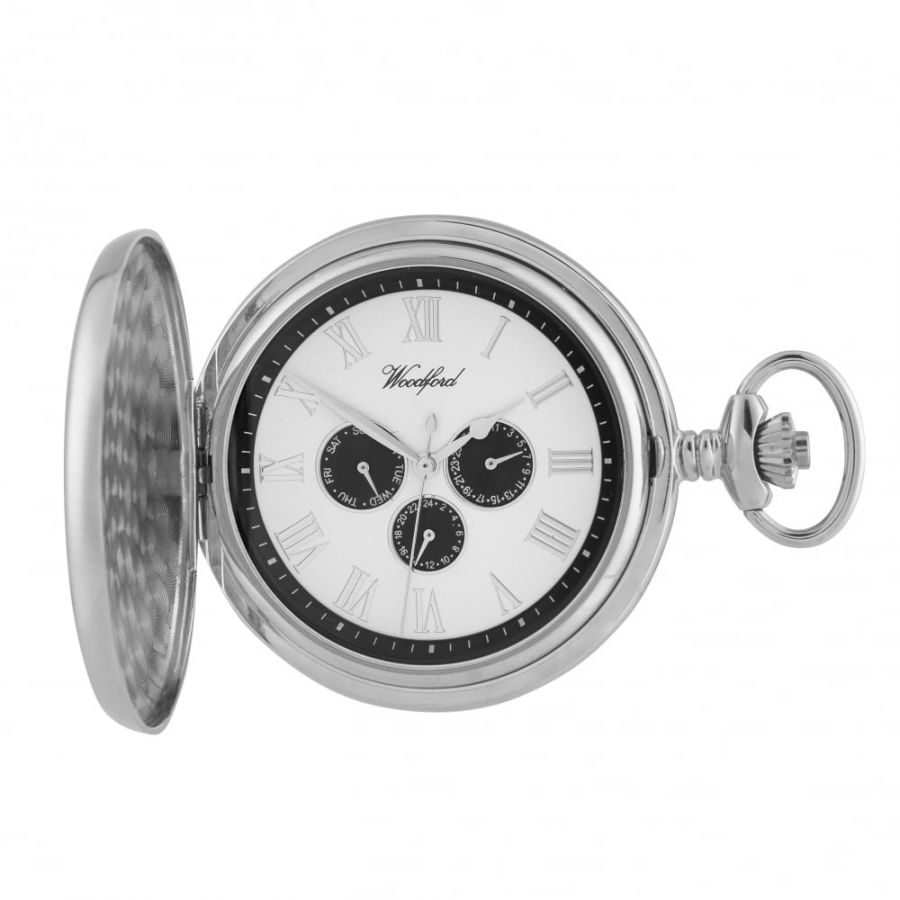 Woodford Full Hunter Pocket Watch W1243 Pocketwatch Uk