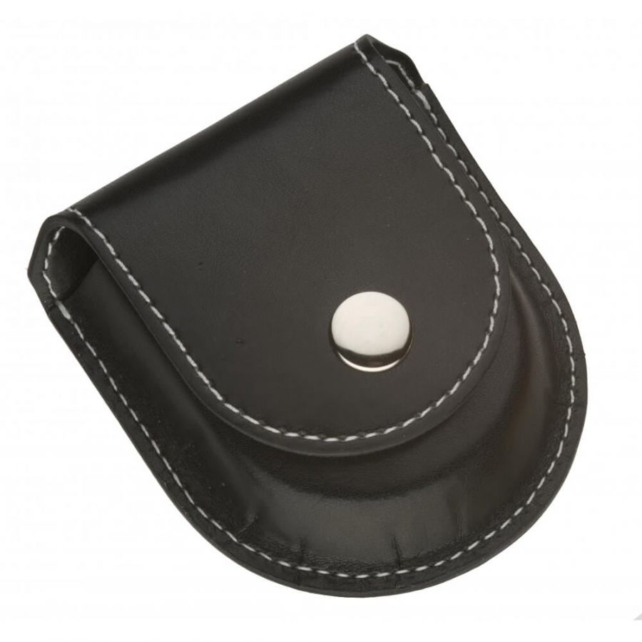 Leatherette Pocket Watch Pouch In Black P3 Pocketwatch Uk