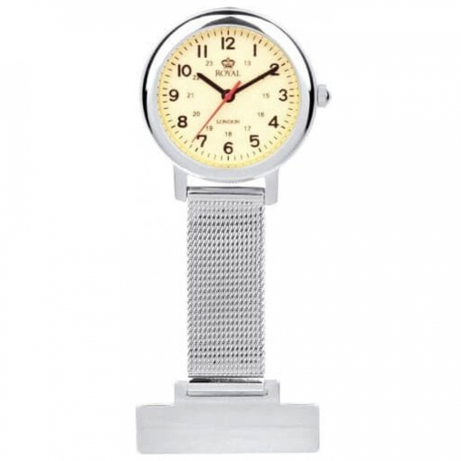 Stainless Steel Illuminous Dial Fob Watch