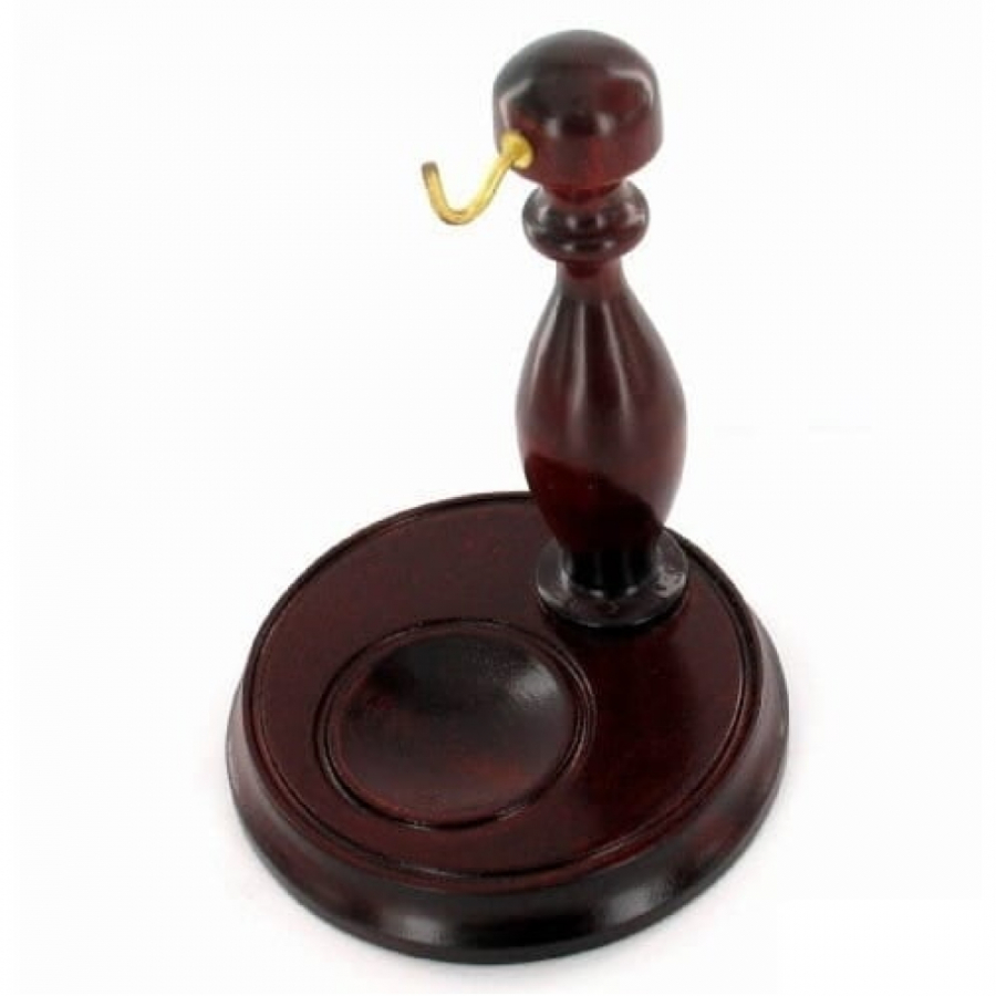 Mahogany Wooden Hook Pocket Watch Stand