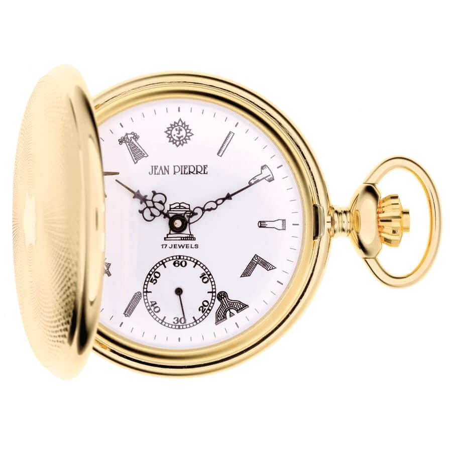 Mechanical Full Hunter Gold Plated Pocket Watch