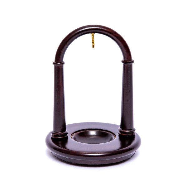 Arched Walnut Pocket Watch Stand