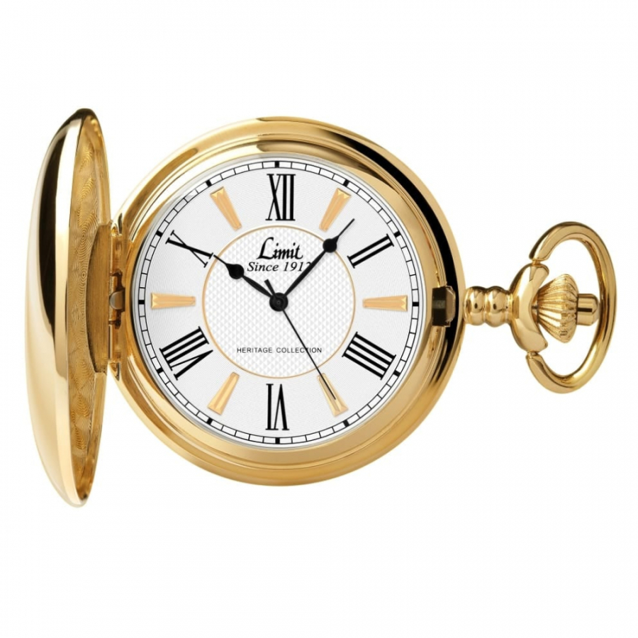 Exclusive Gold Tone Pocket Watch