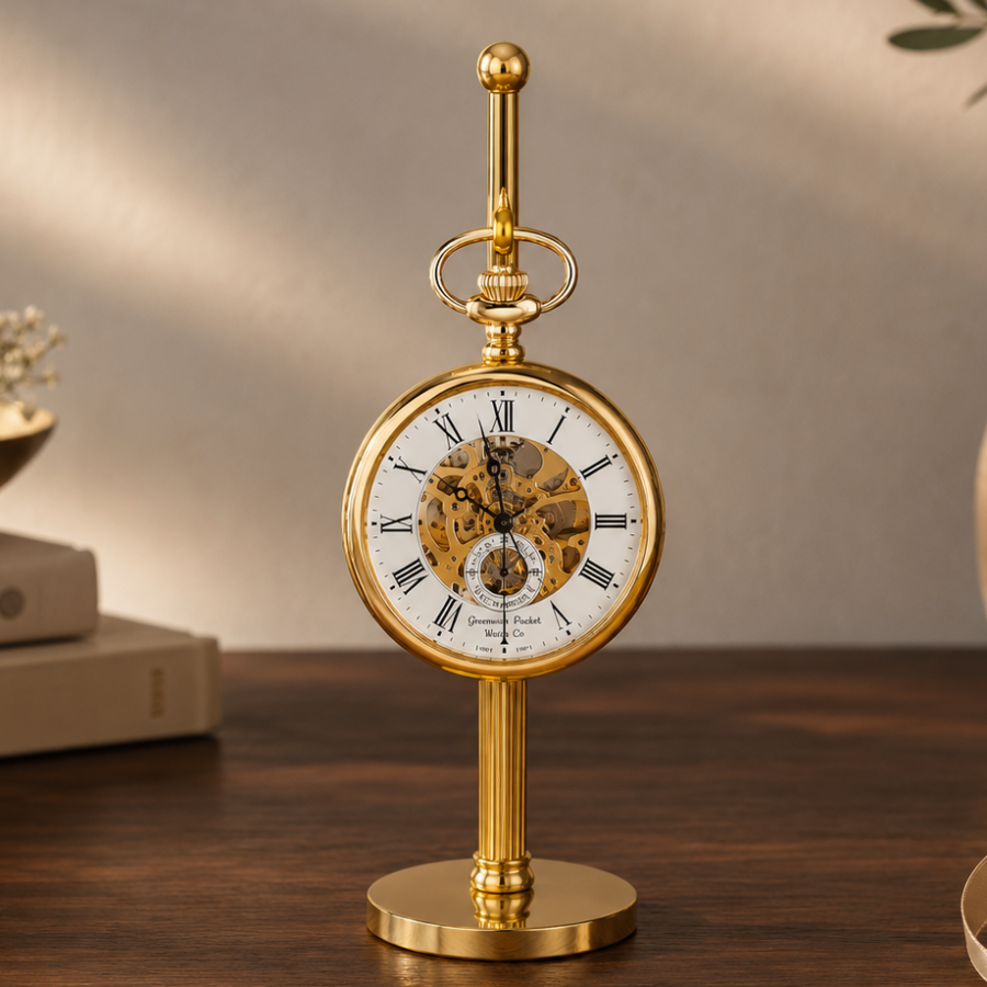 Gold Plated Pocket Watch Hook Stand
