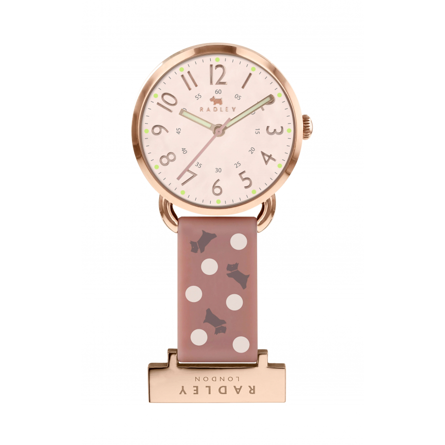 Ladies Cameo Silicone Strap Polka Dot Print Nurses FOB