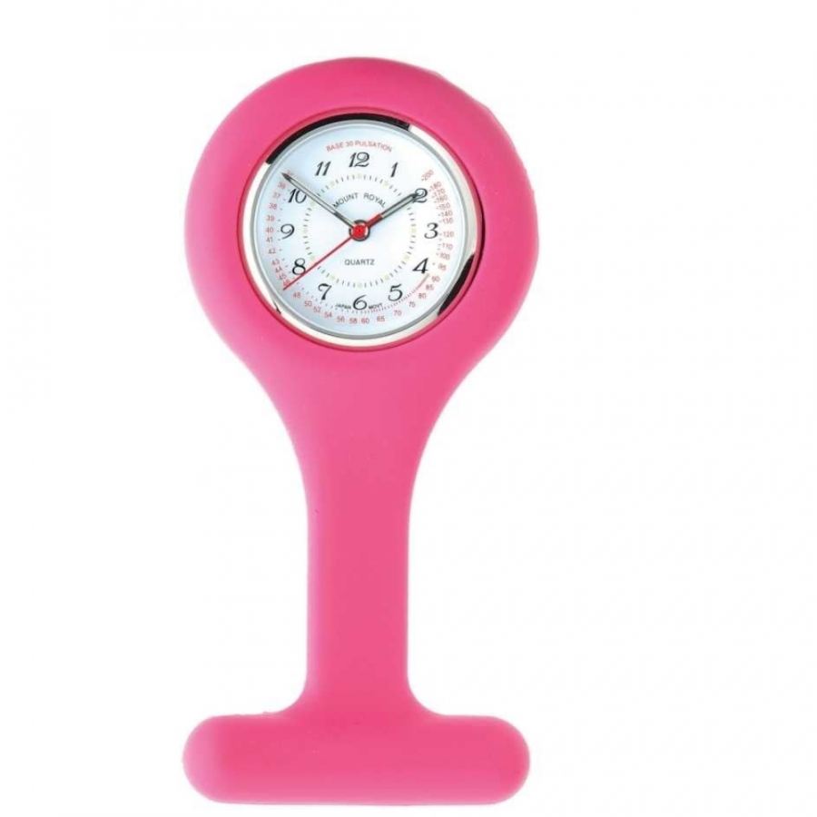 Pink Silicone Fob Watch