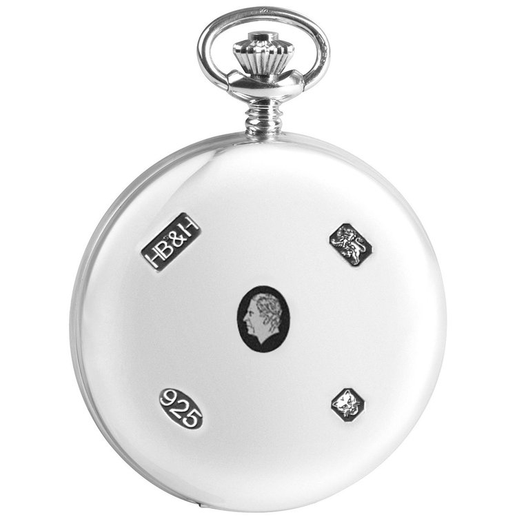 Sterling Silver Coronation Hallmarked Skeleton Full Hunter Pocket Watch