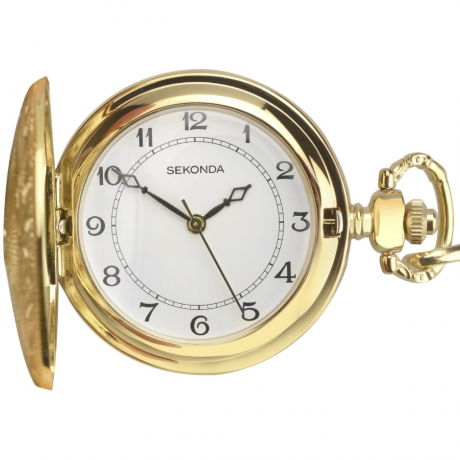 Gents Gold-plated Full Hunter Pocket Watch