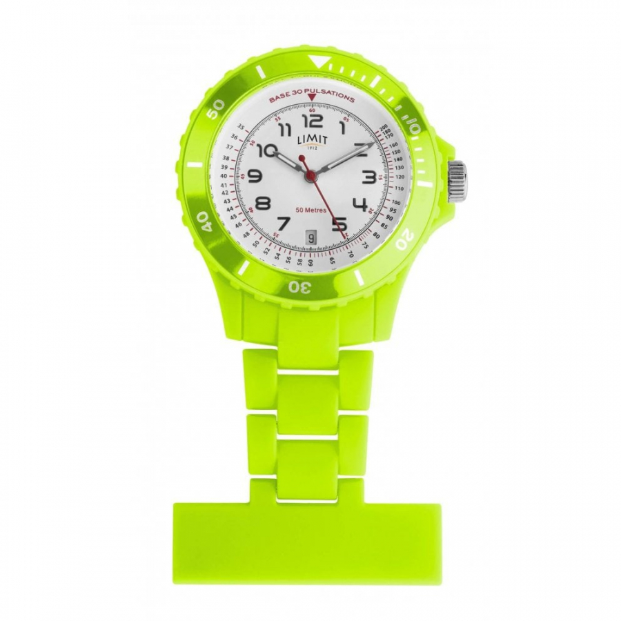 Green Resin Nurse Fob Watch