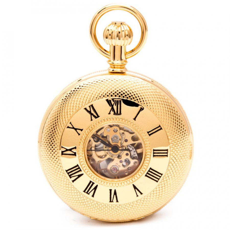 Whitehall - Gold Mechanical Double Half Hunter Pocket Watch