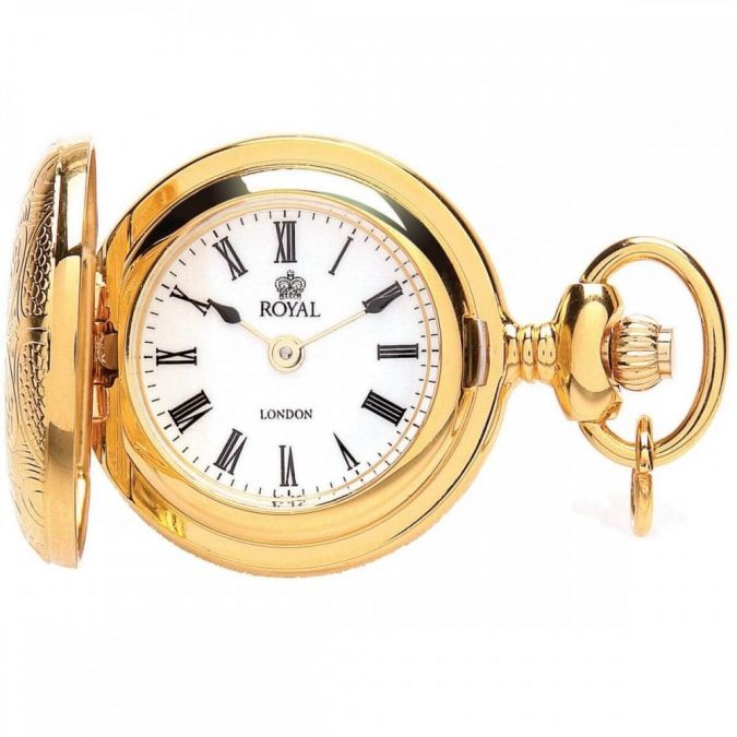 Ladies Patterned Gold Plated Roman Numeral Full Hunter Pendant Necklace Watch 90039 02 Pocketwatch Uk