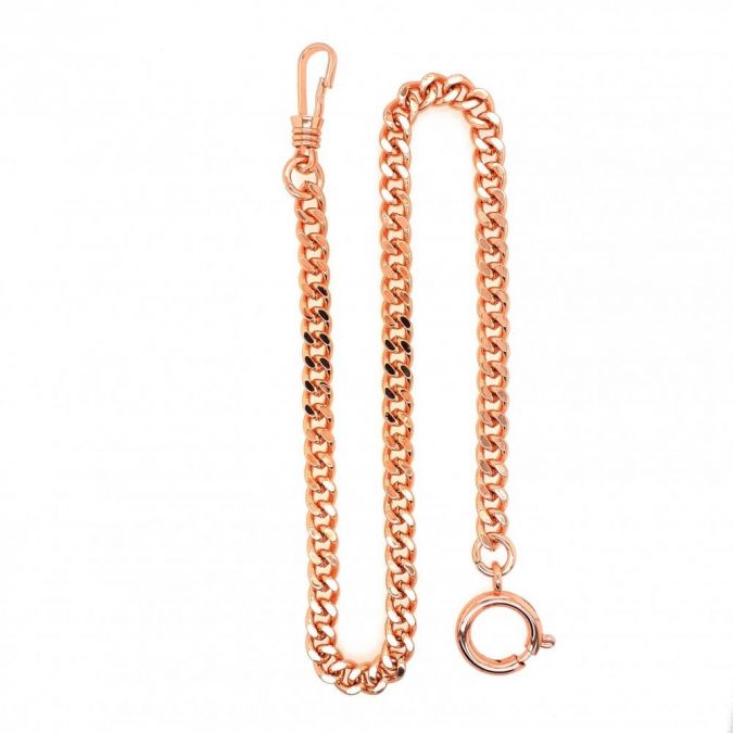 Rose gold pocket watch chain outlet