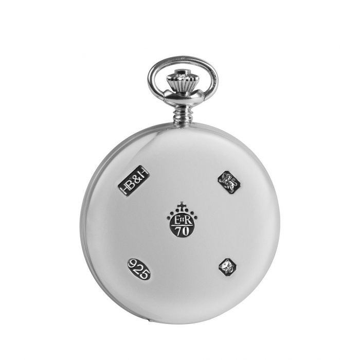 Sterling Silver Jubilee Hallmarked Skeleton Full Hunter Pocket Watch