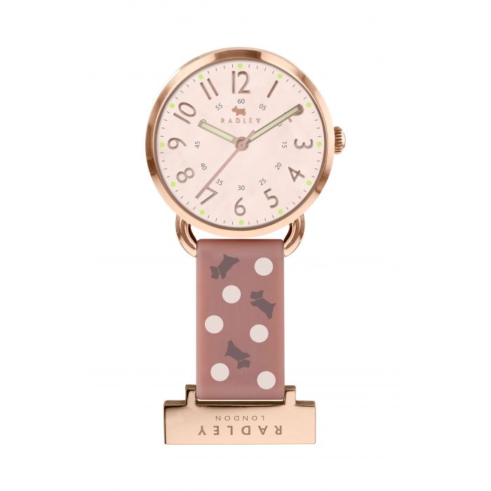 Ladies Cameo Silicone Strap Polka Dot Print Nurses FOB