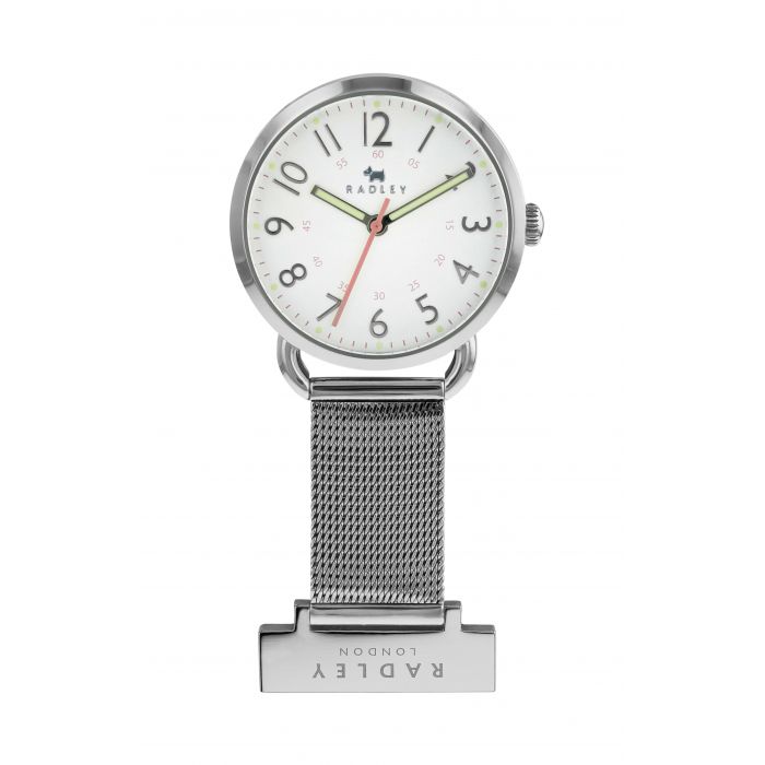 Ladies Silver Stainless Steel Mesh Strap Nurses FOB