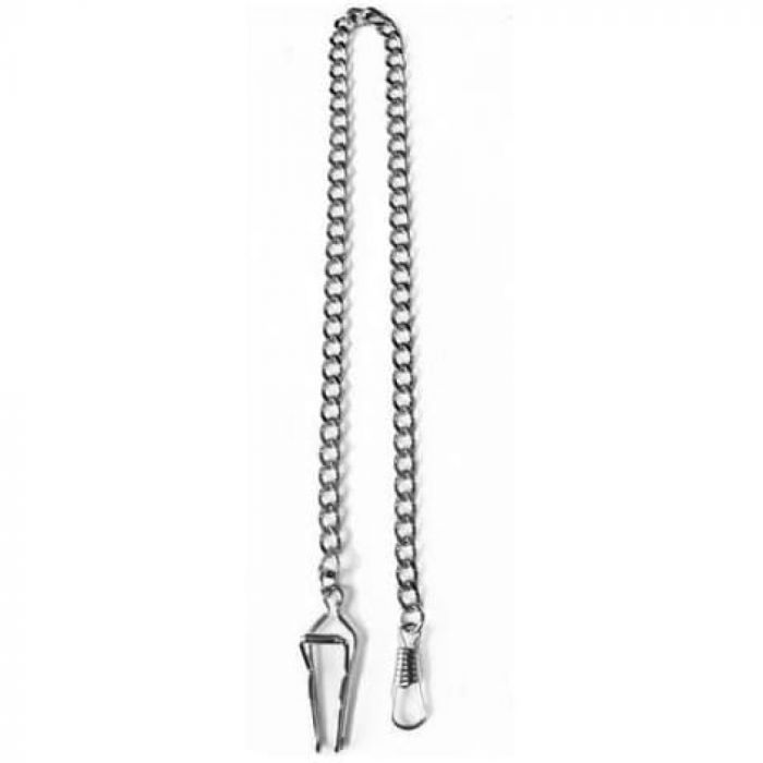Chrome Plated Belt Bar Slide Pocket Watch Chain