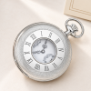 Sterling Silver Half Hunter Mechanical Pocket Watch