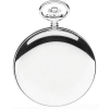 The Beaumont, Limited Edition 1000 Pieces UK Designed Chrome Double Hunter Mechanical Pocket Watch With Chain