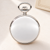 Sterling Silver Half Hunter Mechanical Pocket Watch
