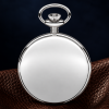 The Beaumont, Limited Edition 1000 Pieces UK Designed Chrome Double Hunter Mechanical Pocket Watch With Chain