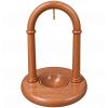 Walnut Finished Arched Pocket Watch Wood Stand
