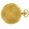 Masonic Gold Plated Full Hunter Date Display Mechanical Pocket Watch with Chain
