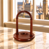 Padauk Finished Arched Pocket Watch Wood Stand
