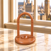 Walnut Finished Arched Pocket Watch Wood Stand