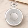 Sterling Silver Half Hunter Mechanical Pocket Watch Albert with Chain