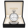 The Beaumont, Limited Edition 1000 Pieces UK Designed Chrome Double Hunter Mechanical Pocket Watch With Chain