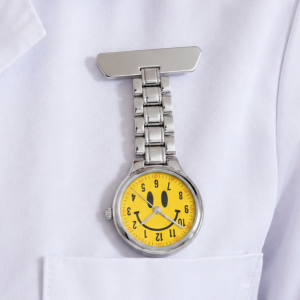Ladies Fob Watch With Smile Face Dial