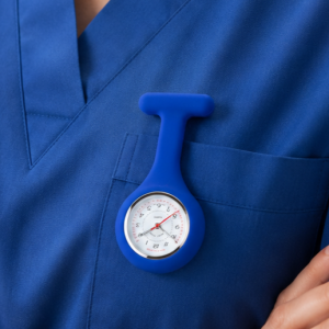 Blue Silicone Fob Watch