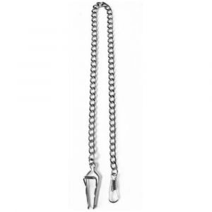 Chrome Plated Belt Bar Slide Pocket Watch Chain